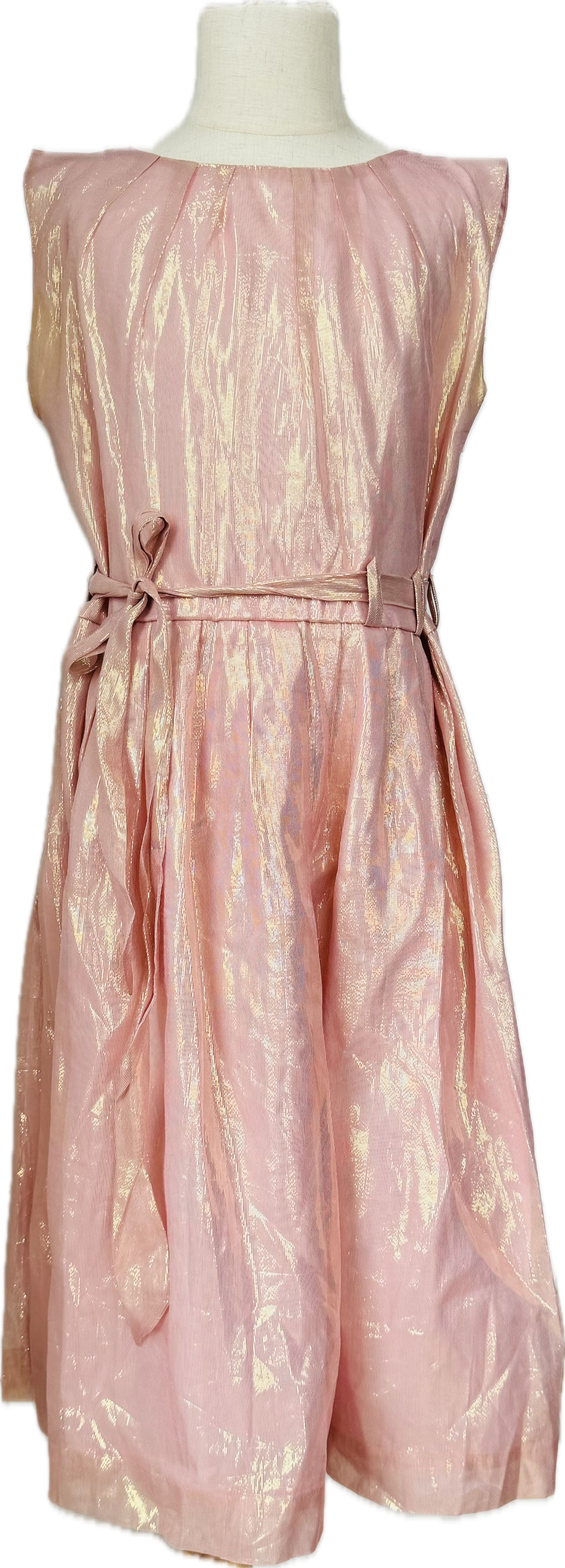 Rachel Riley Shimmer Dress, Rose Gold Girls Size 12