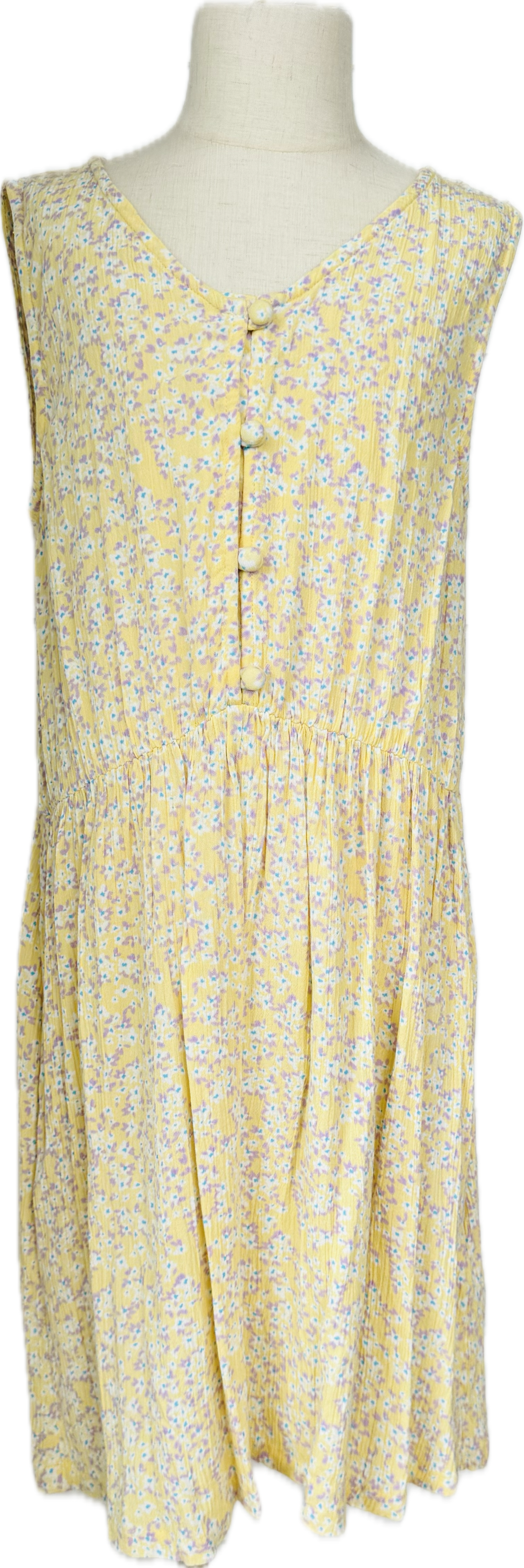 Roxy Girls Floral Dress, Yellow Girls Size 12