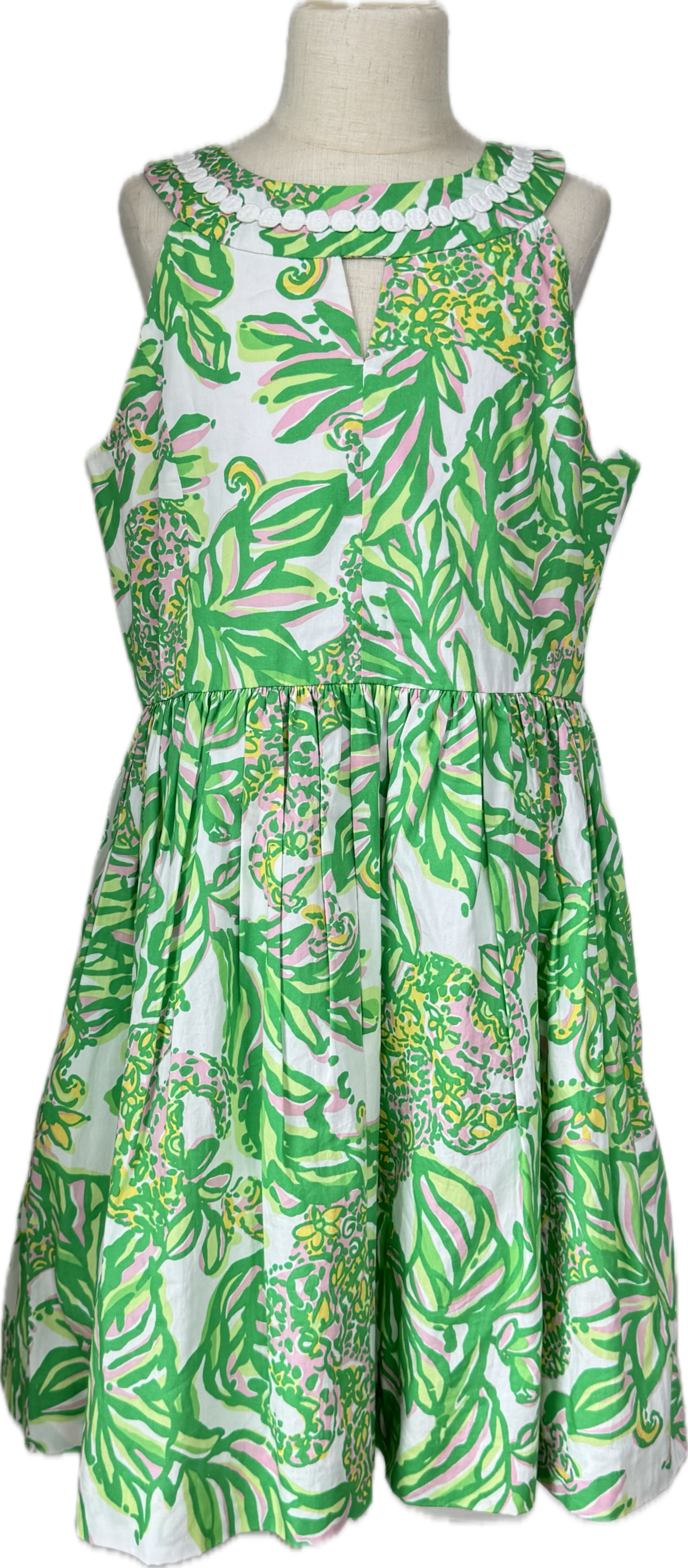 Lilly Pulitzer Dress, Green/Pink Girls Size 14