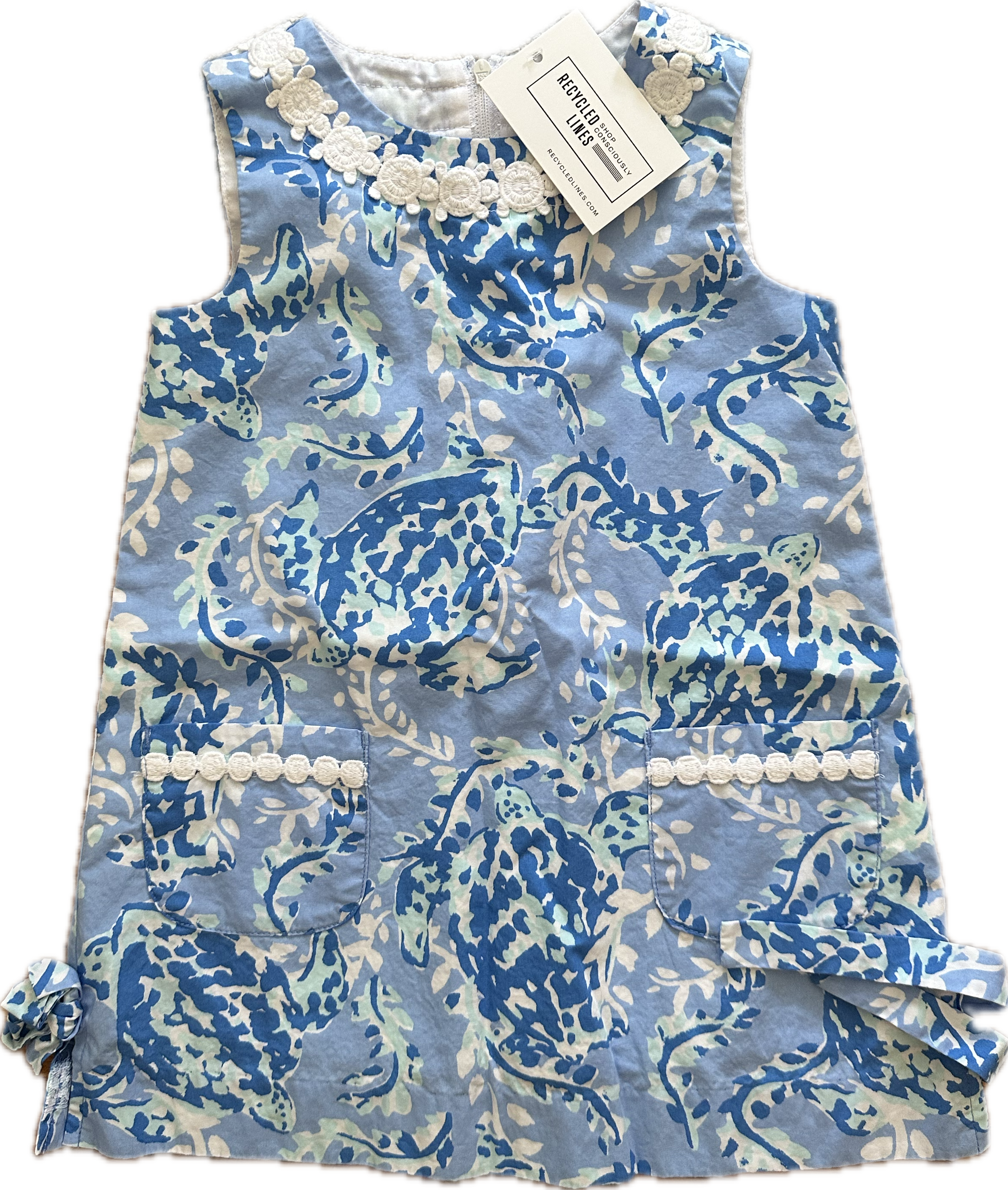 Lilly Pulitzer Dress, Blue/White Girls Size 3