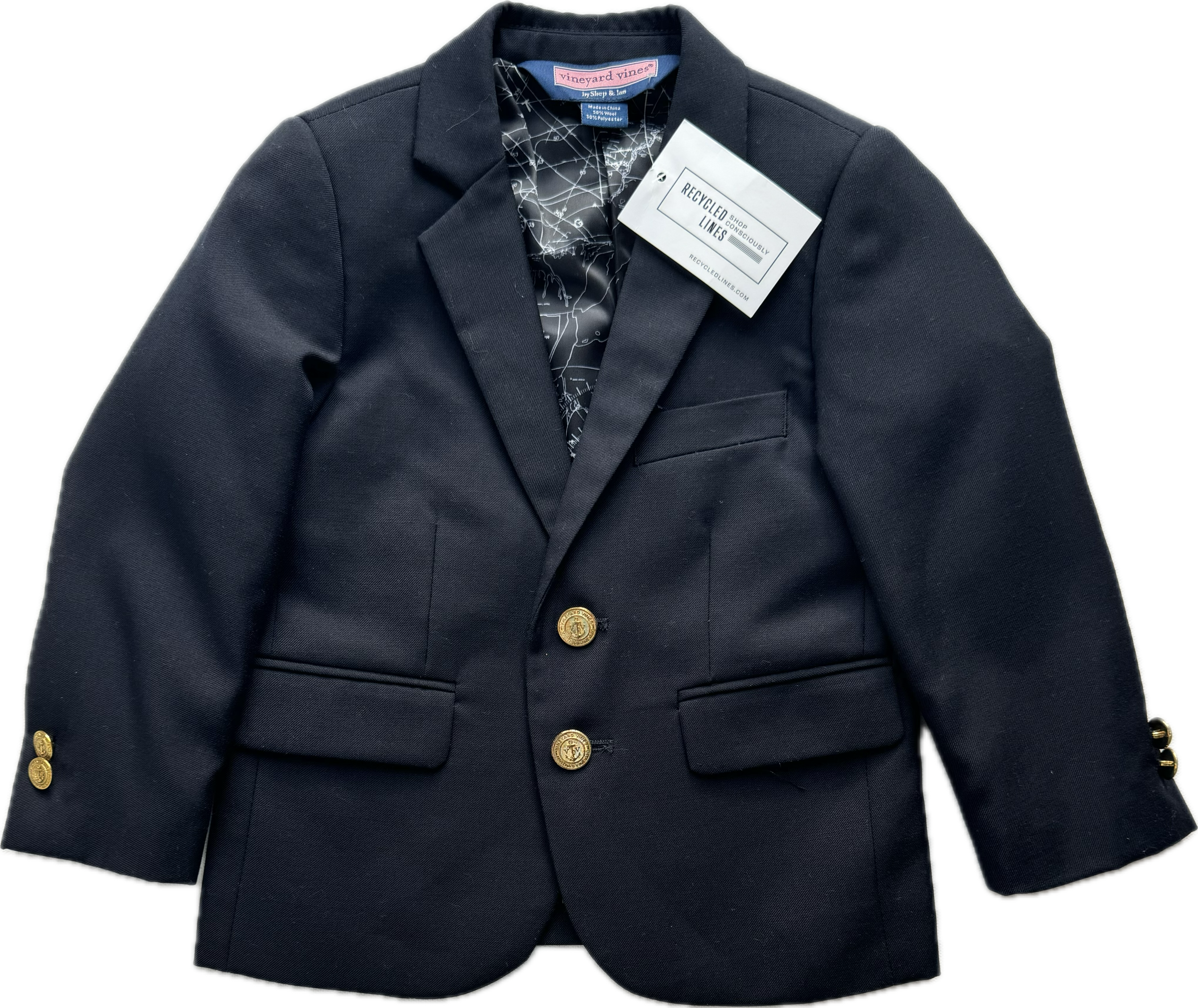 Vineyard Vines Blazer, Navy Boys Size 2T