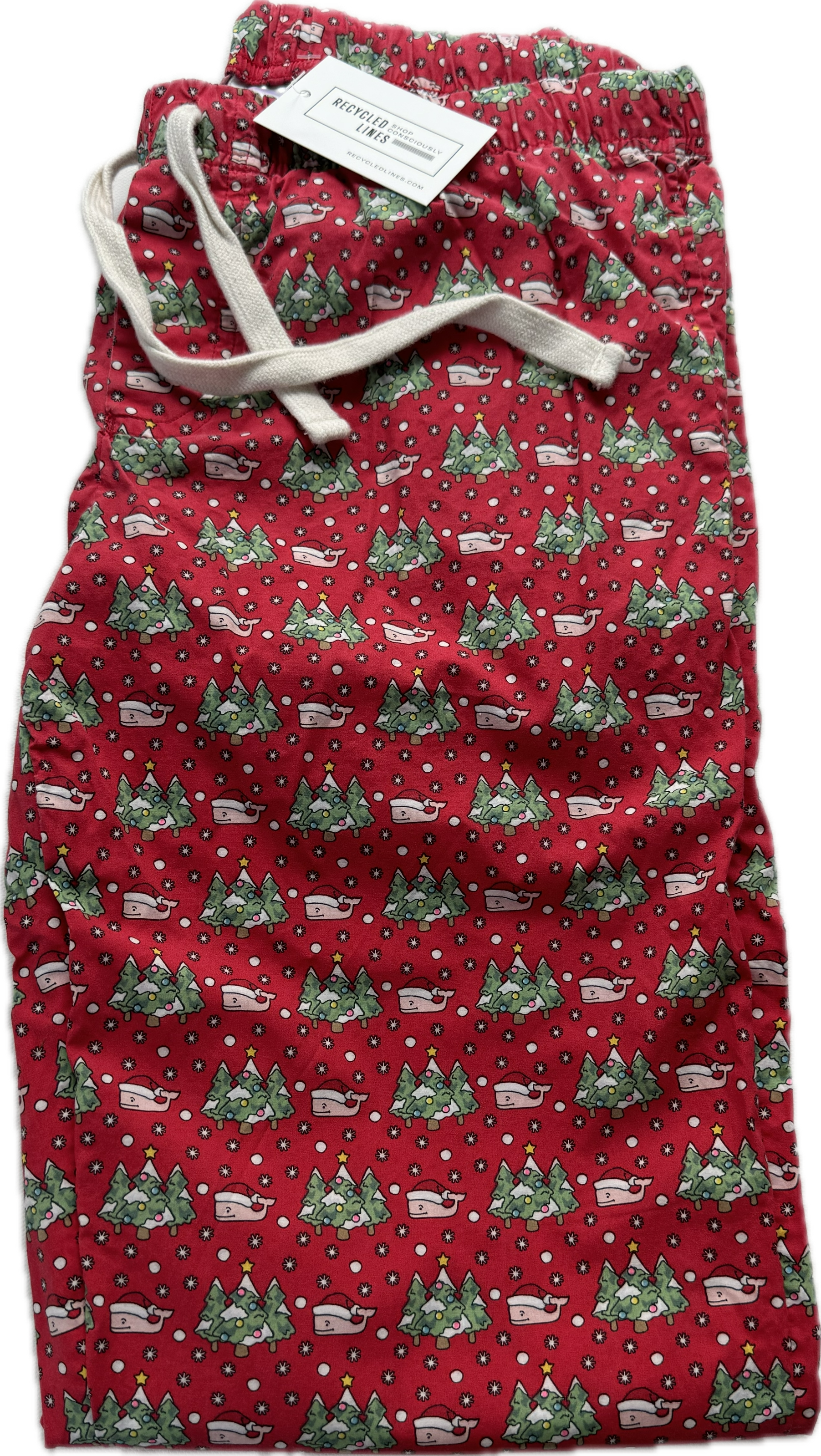 Vineyard Vines Santa Pajama Pants, Red Mens Size XS