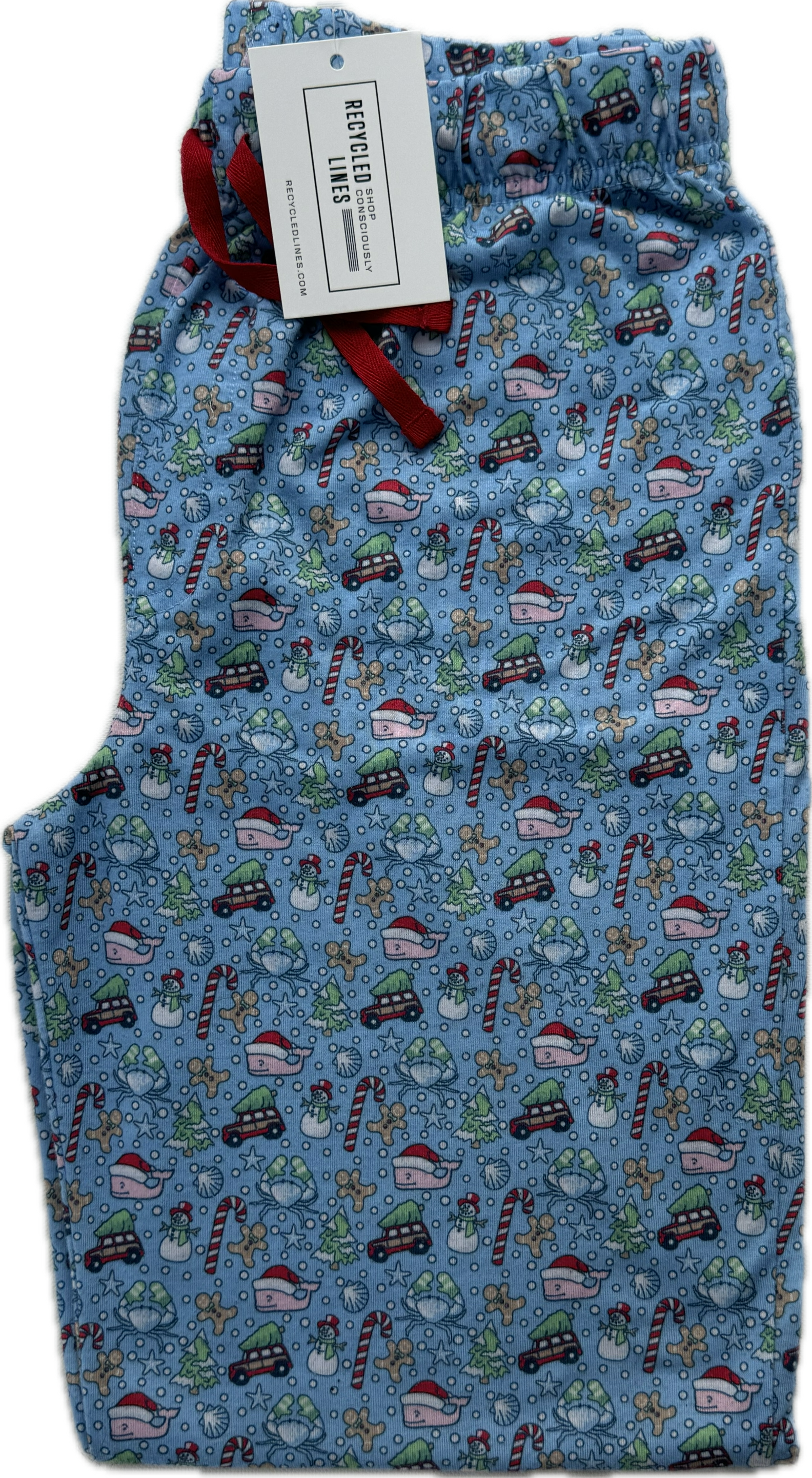 Vineyard Vines Christmas Pajama Pants, Blue Boys Size L