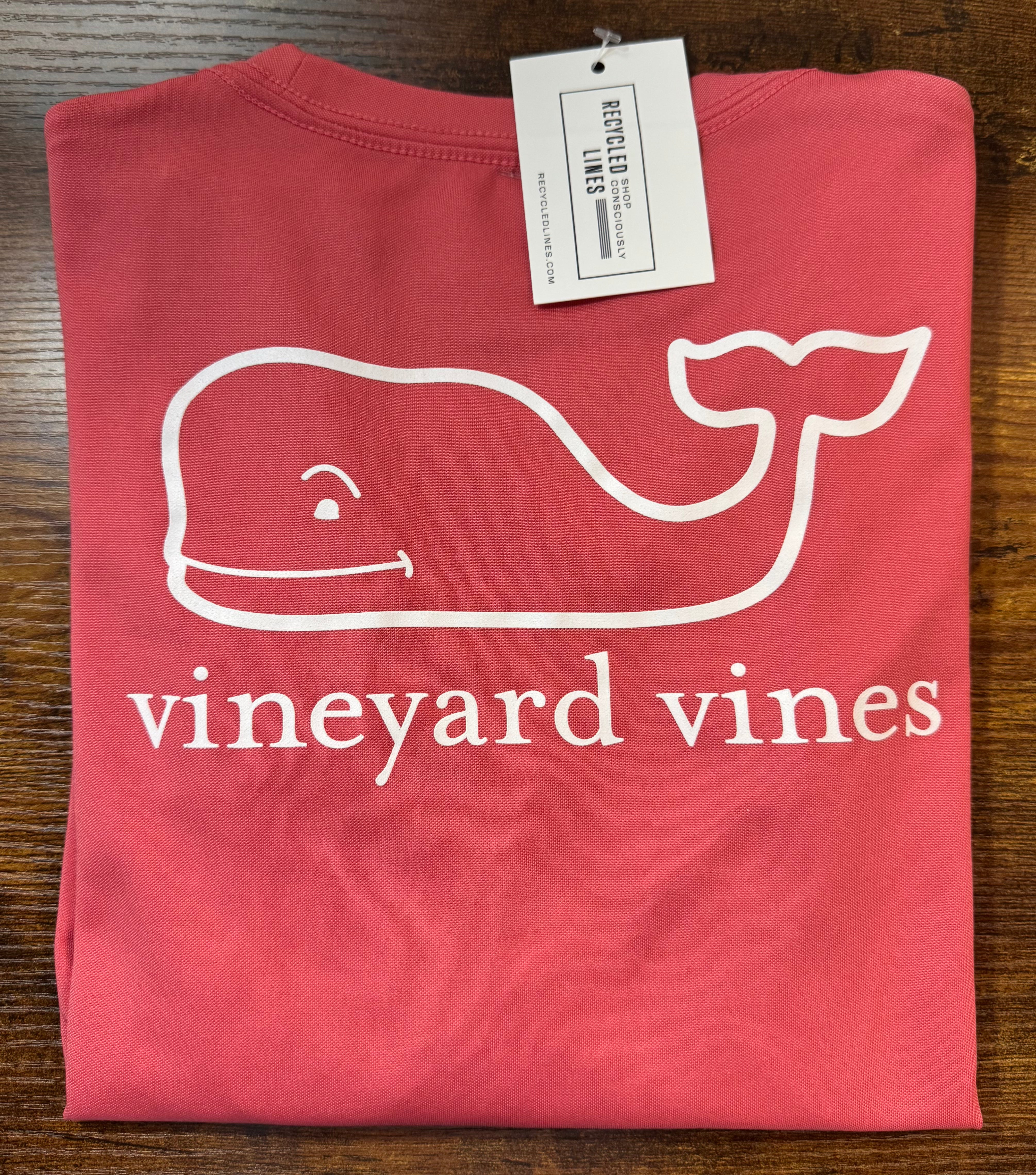 Vineyard Vines Long Sleeve Tee, Pink Boys Size S (8/10)