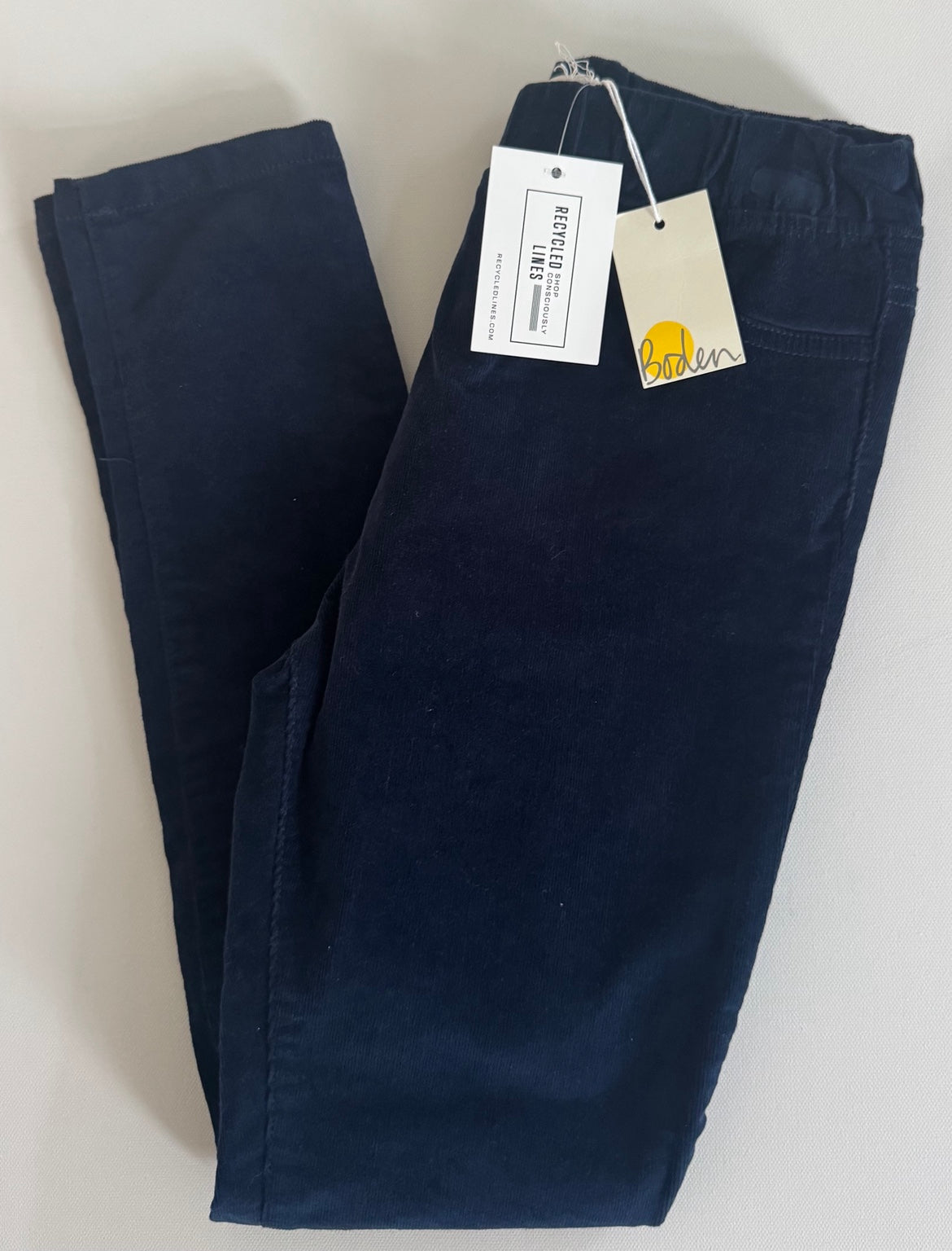 Boden navy pull-on cord leggings girls size 12