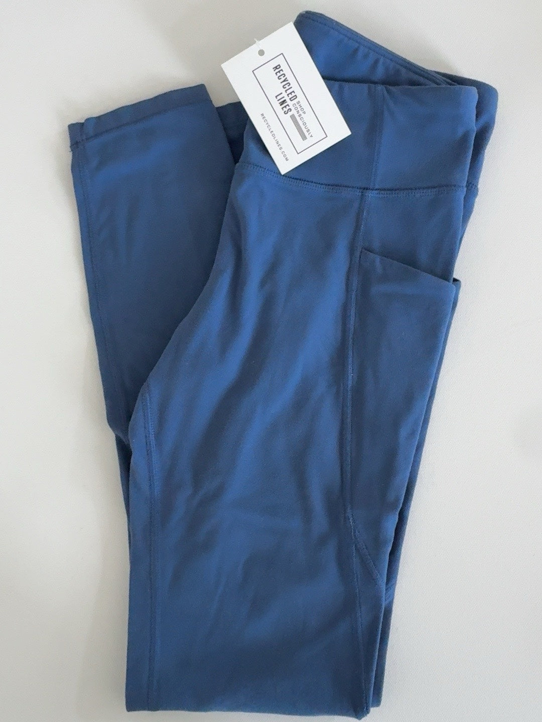 Athleta Girl blue leggings, girls size L (12)