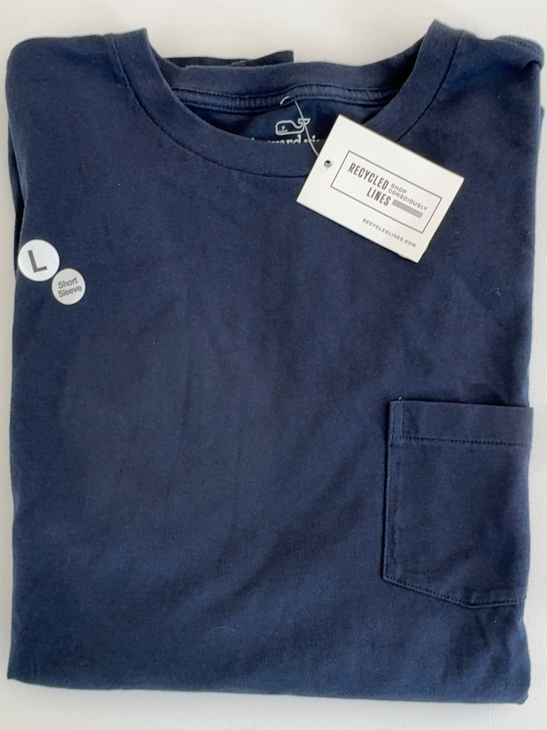 Vineyard Vines navy short sleeve pocket tee men's large