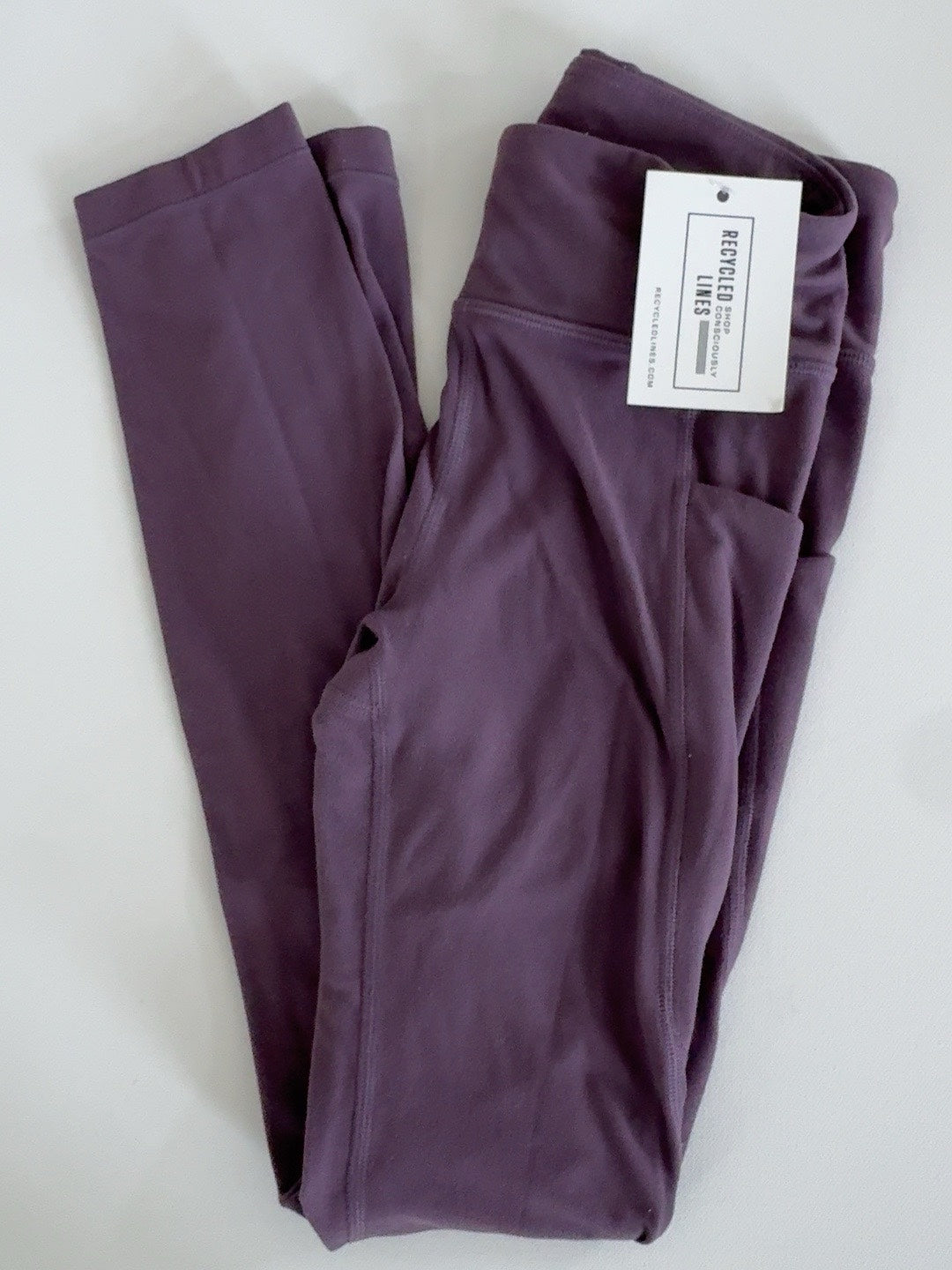 Athleta girls plum leggings size M 8/10