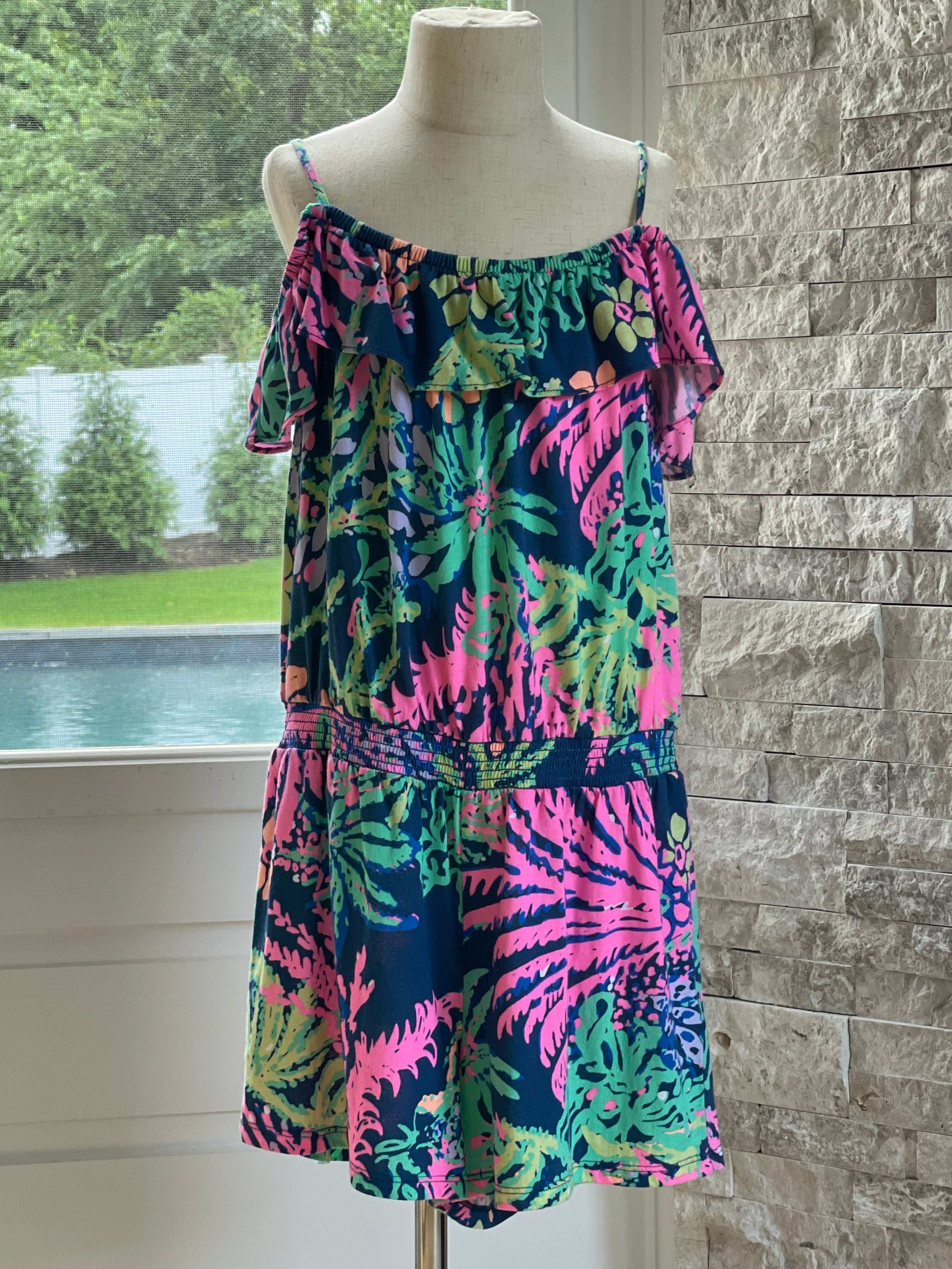 Lilly Pulitzer Romper, Multi Color Girls Size XL 12/14